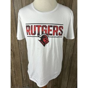 Camp David Men’s White Rutgers Short Sleeve T Shirt Large NWT NCAA